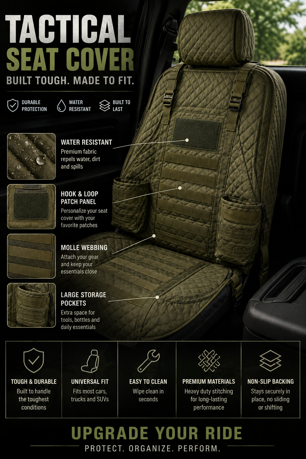 Combat Cover™ Military-Grade Seat Cover